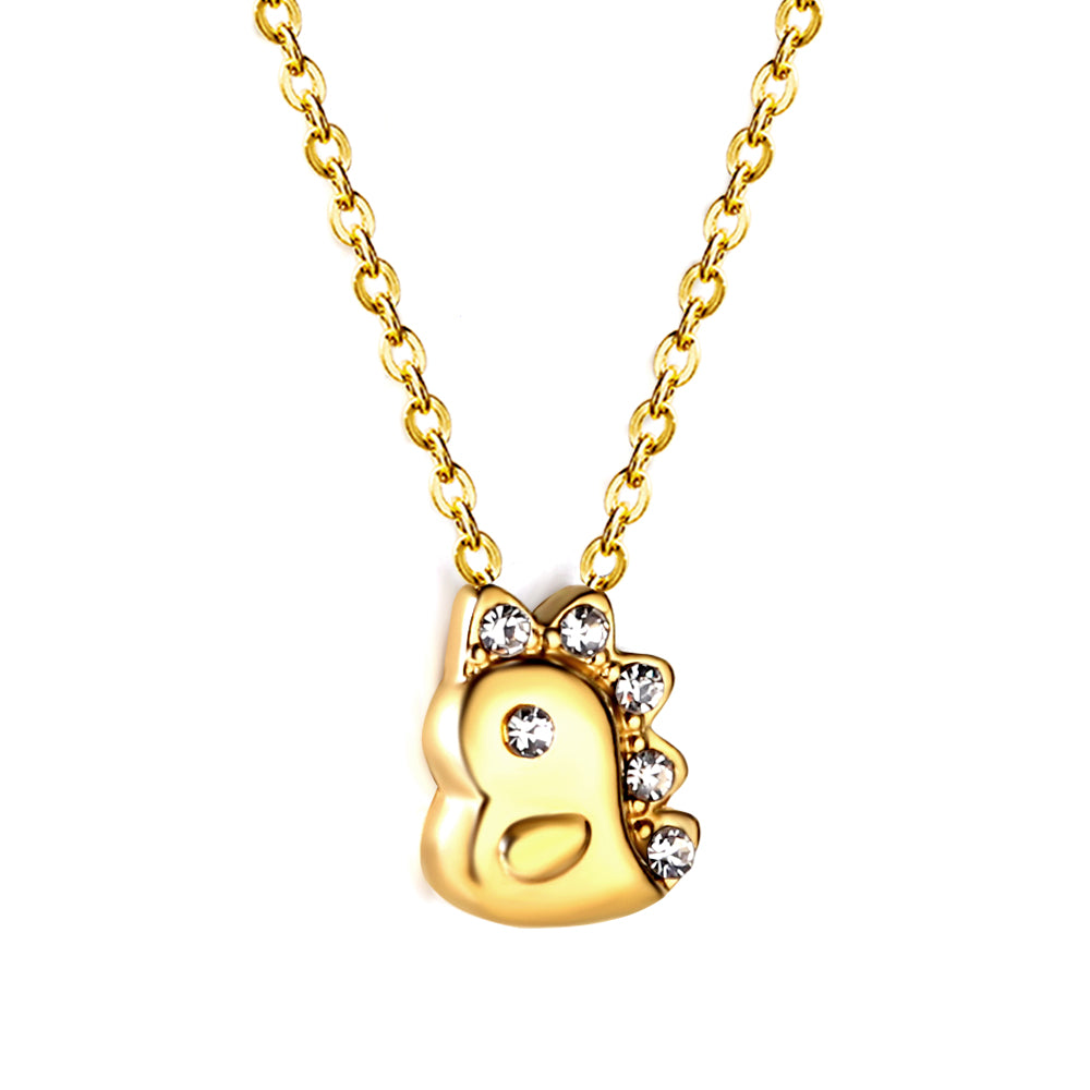 Collier dino dorée