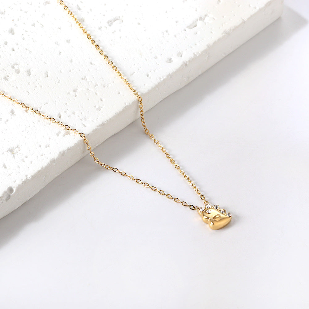 Collier dino dorée