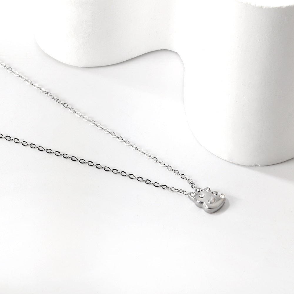 Collier dino argenté