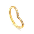 Bague swoop dorée