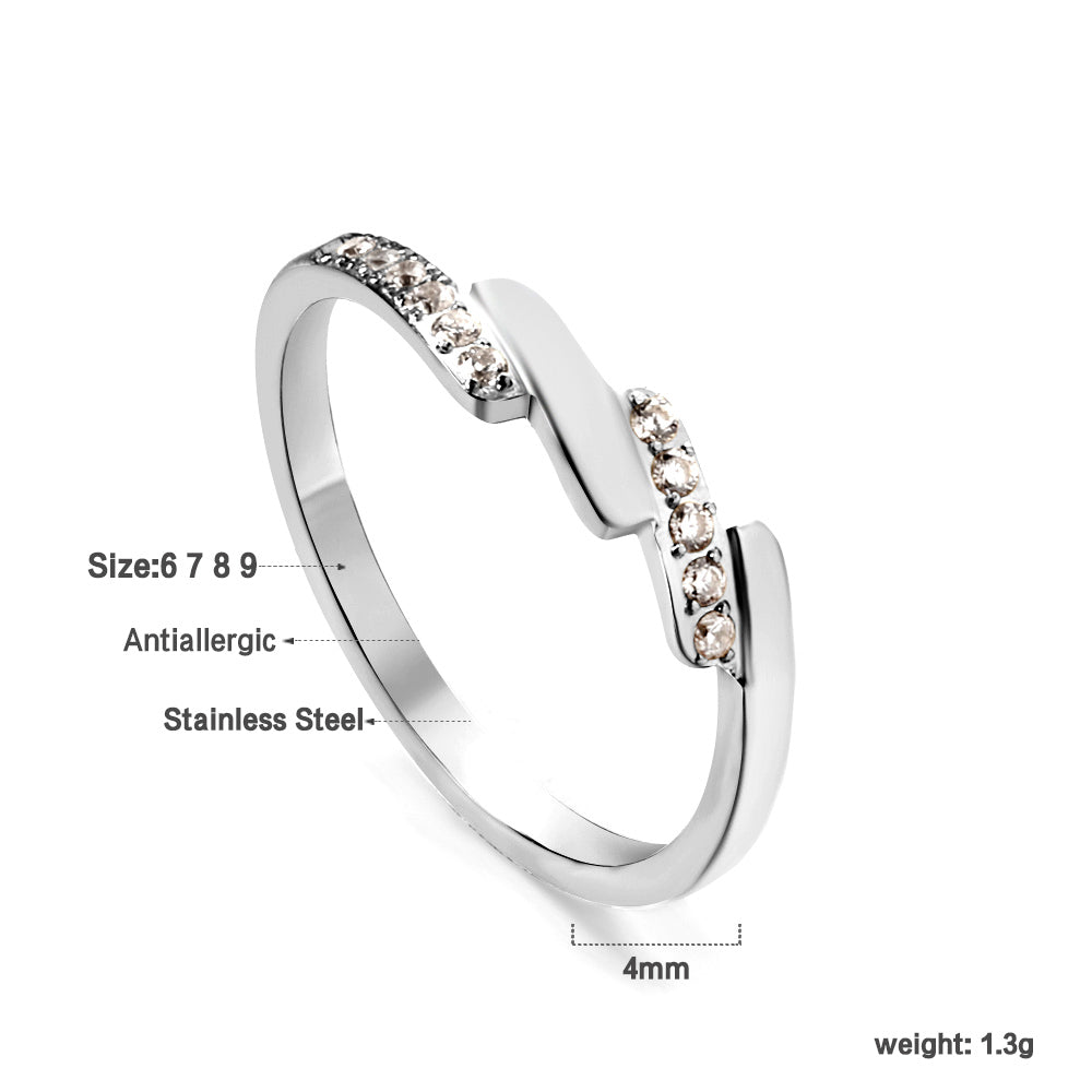 Bague steps argenté