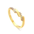 Bague steps dorée