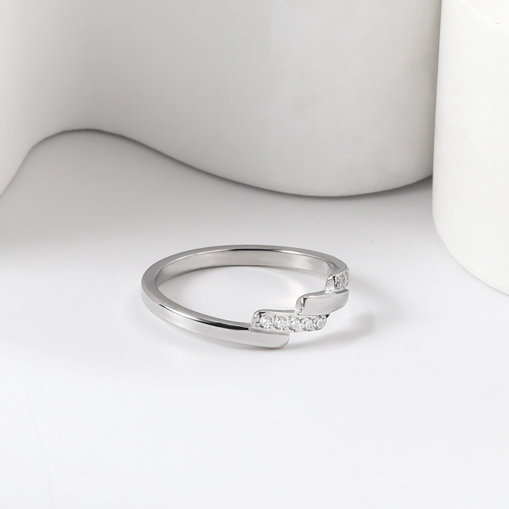 Bague steps argenté