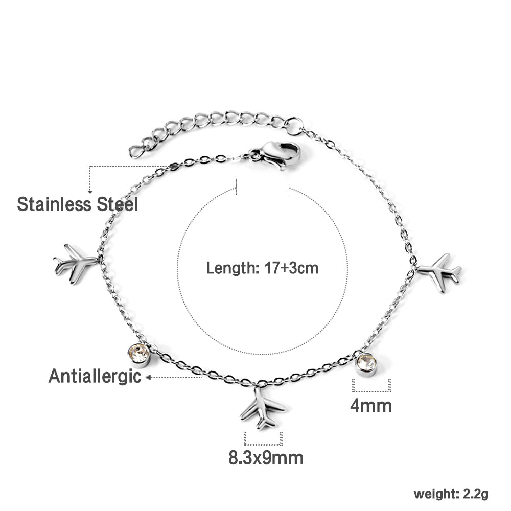 Bracelet voyage charms argent