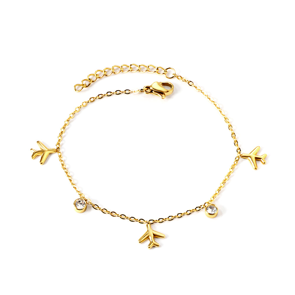Bracelet voyage charms dorée