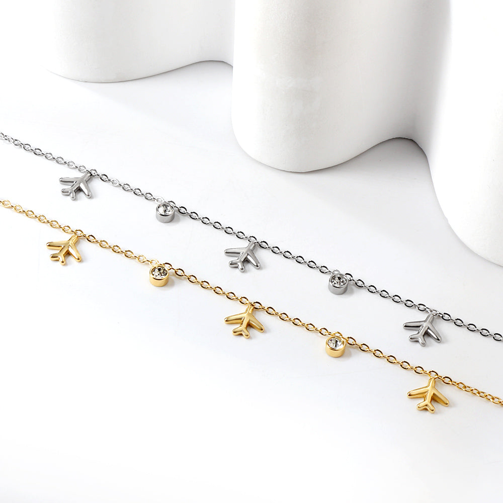 Bracelet voyage charms dorée