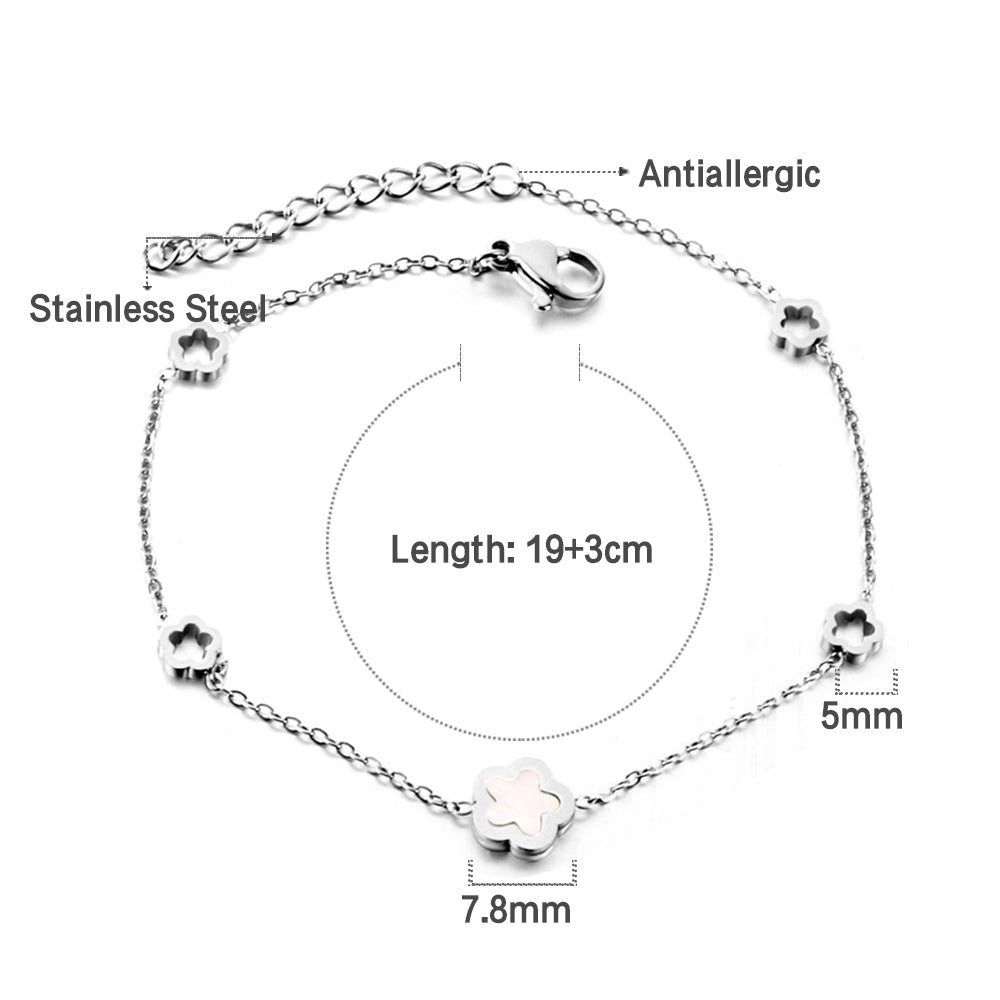 Bracelet blossom argent