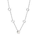 Collier clover argenté