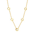 Collier clover dorée