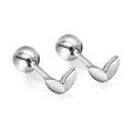 Boucles d'oreilles fly argenté