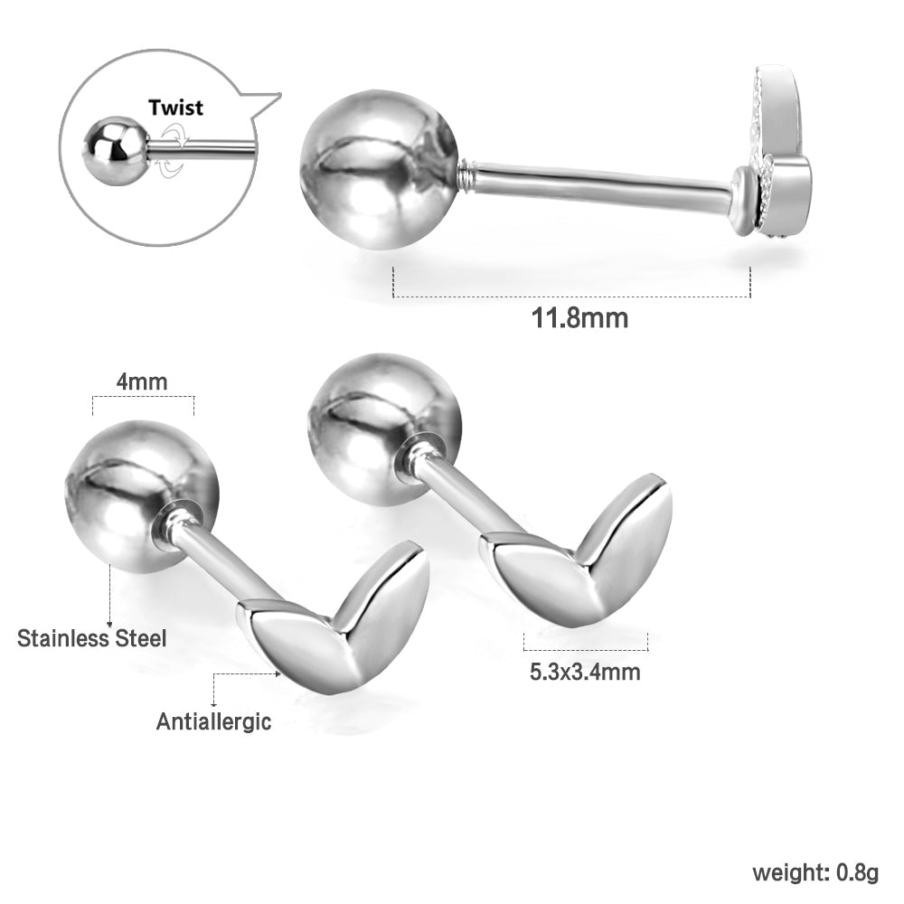 Boucles d'oreilles fly argenté