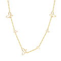 Collier papillon charms dorée