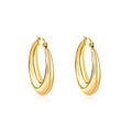 Boucles d'oreilles big rounds dorée