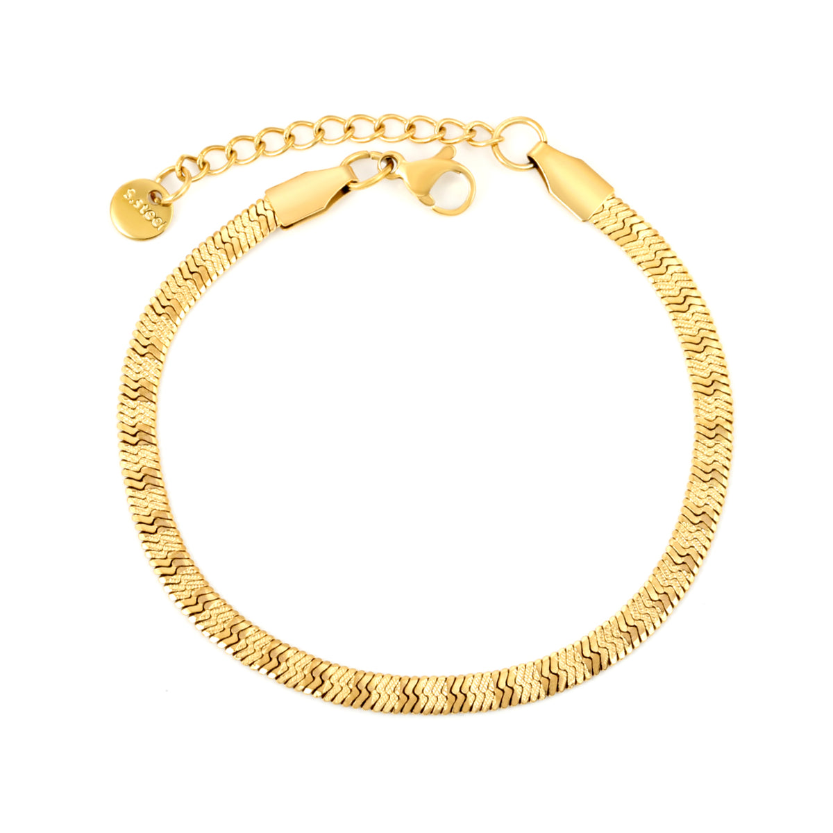 Bracelet en chaine dorée