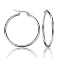 Boucle d'oreilles hoops argenté